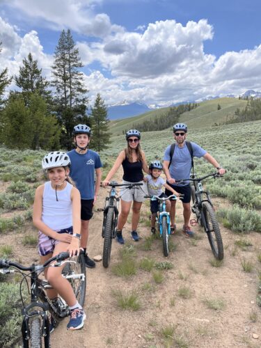 Family Mountain Biking at Idaho Rocky Mountain Ranch